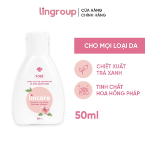 Dung dịch vệ sinh phụ nữ và cốc nguyệt san Lincare Rose