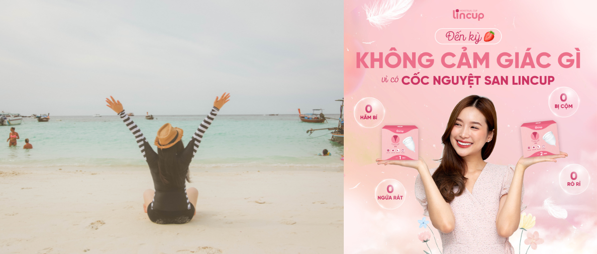 Dùng cốc nguyệt san có bơi được không?